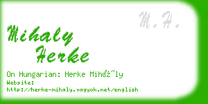 mihaly herke business card